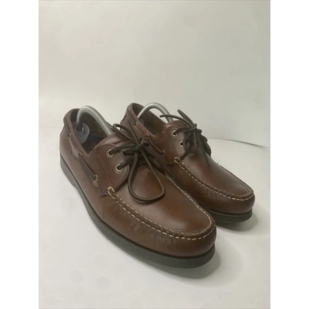 Dockers Men's Castaway Leather Casual Classic‎ Boat Shoe. Size 10.5M VERY GOOD